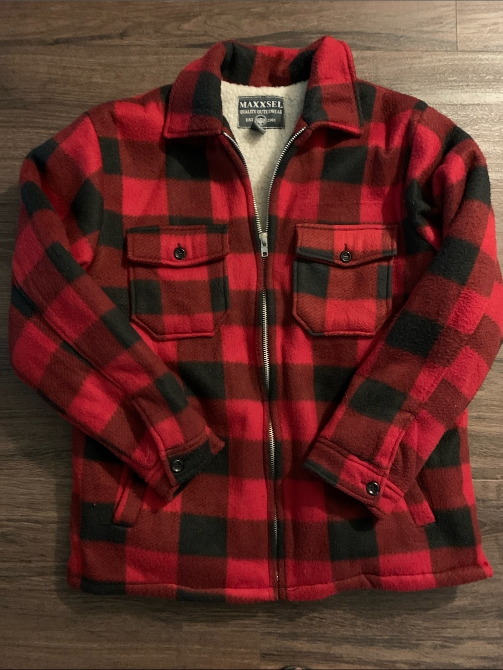 Black and Red Checked Jacket